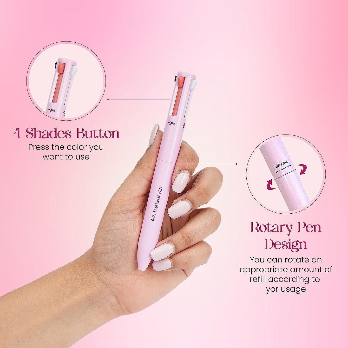 Milagro Beauty On-The-Go 4 IN 1 Makeup Pen